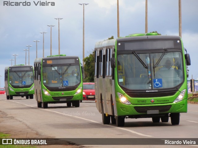 Viação Piracicabana Distrito Federal 117862 na cidade de Santa Maria, Distrito Federal, Brasil, por Ricardo Vieira. ID da foto: 7649888.