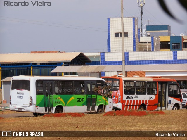 Viação Grande Brasília 510327 na cidade de Riacho Fundo, Distrito Federal, Brasil, por Ricardo Vieira. ID da foto: 7649913.