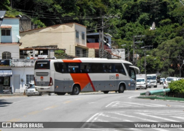 Viação Cidade do Aço RJ 174.039 na cidade de Piraí, Rio de Janeiro, Brasil, por Vicente de Paulo Alves. ID da foto: 7578054.