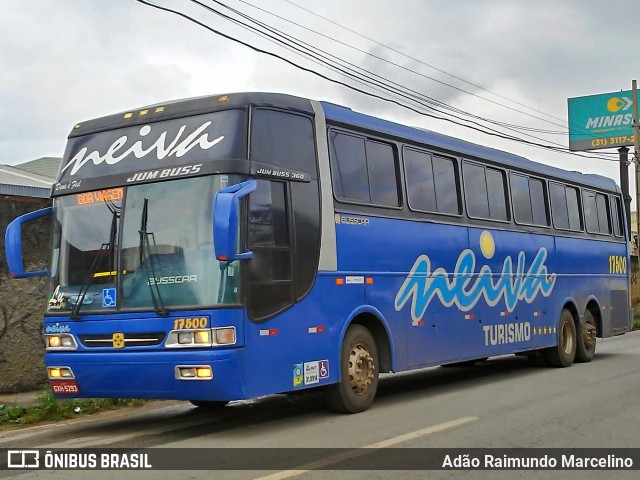 Nogueira e Neiva Turismo 17500 na cidade de Belo Horizonte, Minas Gerais, Brasil, por Adão Raimundo Marcelino. ID da foto: 7578550.