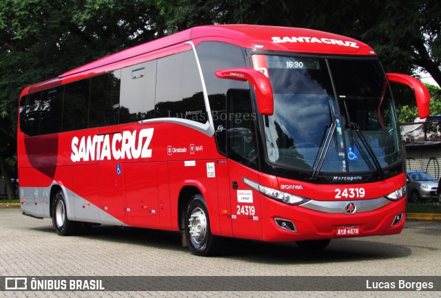 Viação Santa Cruz 24319 na cidade de São Paulo, São Paulo, Brasil, por Lucas Borges . Número da foto: #7577526.