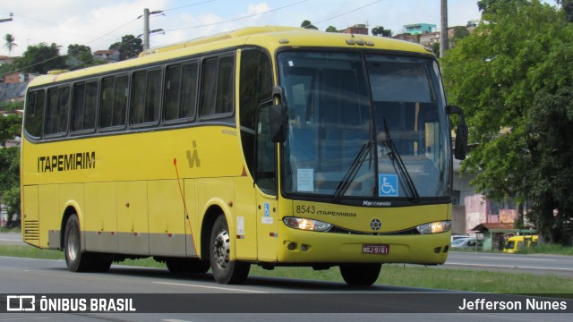 Viação Itapemirim 8543 na cidade de Recife, Pernambuco, Brasil, por Jefferson Nunes. ID da foto: 7579207.