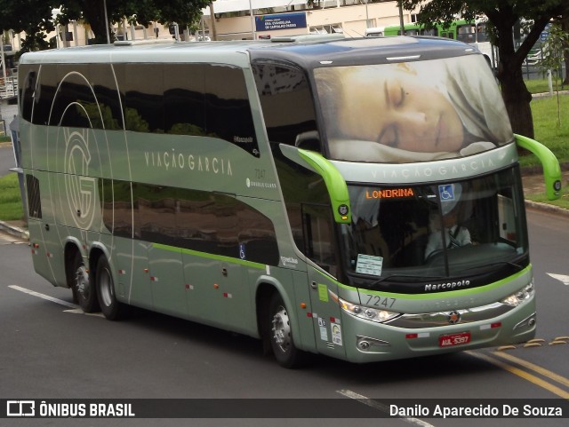 Viação Garcia 7247 na cidade de Ribeirão Preto, São Paulo, Brasil, por Danilo Aparecido De Souza. ID da foto: 7576833.