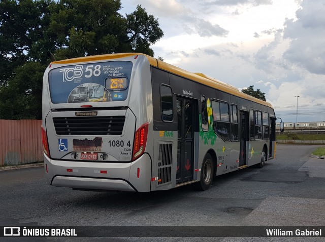 TCB - Sociedade de Transportes Coletivos de Brasília 1080-4 na cidade de Brasília, Distrito Federal, Brasil, por William Gabriel. Número da foto: #7578987.