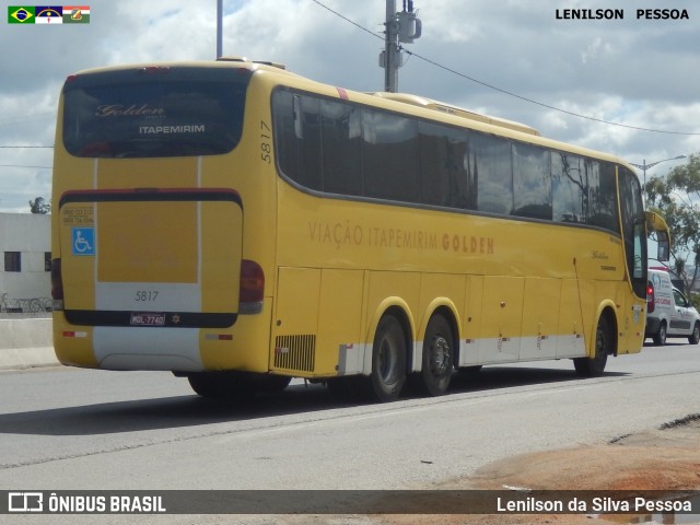 Viação Itapemirim 5817 na cidade de Caruaru, Pernambuco, Brasil, por Lenilson da Silva Pessoa. Número da foto: #7579187.
