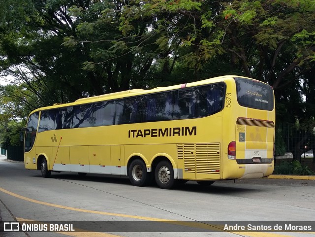 Viação Itapemirim 5873 na cidade de São Paulo, São Paulo, Brasil, por Andre Santos de Moraes. Número da foto: #7656104.
