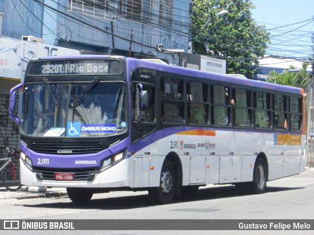 Mobibrasil São Lourenço >>> Mobi-PE 2.911 na cidade de Recife, Pernambuco, Brasil, por Gustavo Felipe Melo. ID da foto: 7655940.