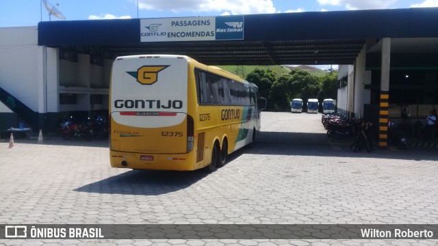 Empresa Gontijo de Transportes 12375 na cidade de Governador Valadares, Minas Gerais, Brasil, por Wilton Roberto. ID da foto: 7653030.