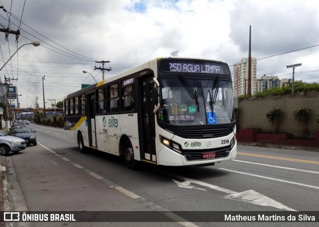 Viação Elite 2319 na cidade de Volta Redonda, Rio de Janeiro, Brasil, por Matheus Martins da Silva. ID da foto: 7656697.