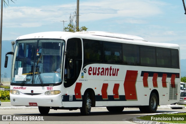 Eusantur Turismo 1661 na cidade de Florianópolis, Santa Catarina, Brasil, por Francisco Ivano. ID da foto: 7656754.