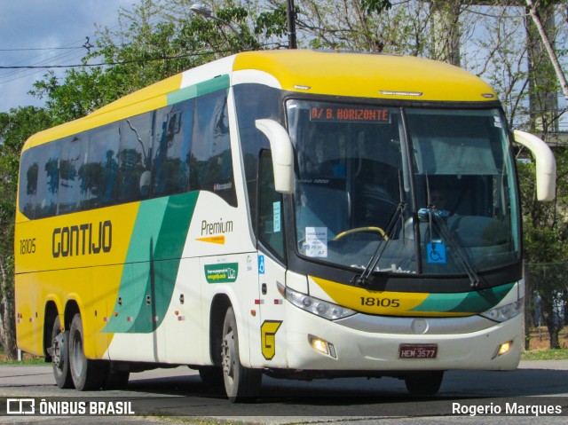 Empresa Gontijo de Transportes 18105 na cidade de Recife, Pernambuco, Brasil, por Rogerio Marques. Número da foto: #7653335.