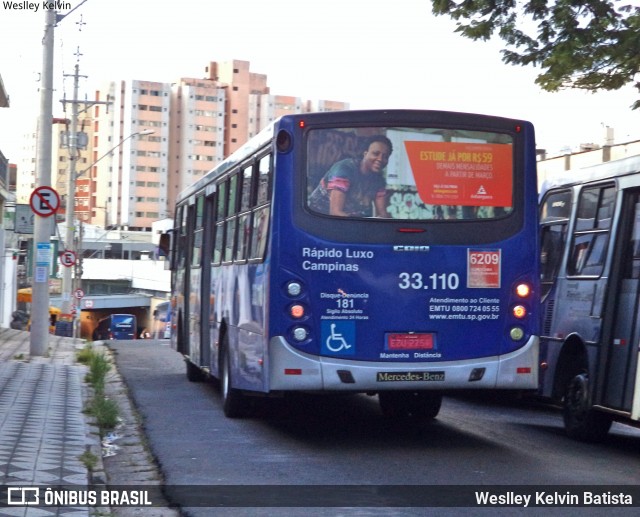 Rápido Campinas 33.110 na cidade de Sorocaba, São Paulo, Brasil, por Weslley Kelvin Batista. Número da foto: #7654392.