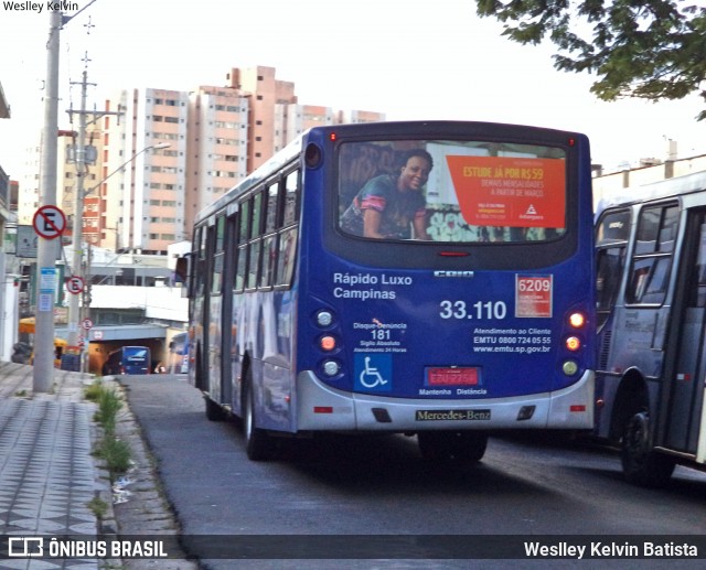 Rápido Campinas 33.110 na cidade de Sorocaba, São Paulo, Brasil, por Weslley Kelvin Batista. ID da foto: 7654392.