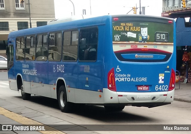 Nortran Transportes Coletivos 6402 na cidade de Porto Alegre, Rio Grande do Sul, Brasil, por Max Ramos. ID da foto: 7656699.