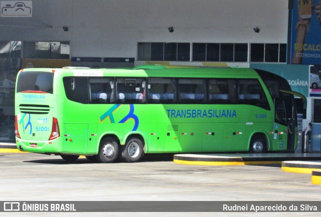 Transbrasiliana Transportes e Turismo 51001 na cidade de Goiânia, Goiás, Brasil, por Rudnei Aparecido da Silva. Número da foto: #7653290.