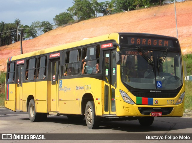 Cidade Alta Transportes 1.175 na cidade de Paulista, Pernambuco, Brasil, por Gustavo Felipe Melo. ID da foto: 7656604.