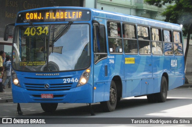 Viação Euclásio 2946 na cidade de Belo Horizonte, Minas Gerais, Brasil, por Tarcisio Rodrigues da Silva. ID da foto: 7654591.