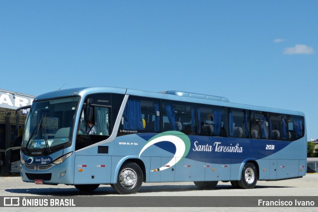 Santa Teresinha Transporte e Turismo - Brusquetur 2031 na cidade de Balneário Camboriú, Santa Catarina, Brasil, por Francisco Ivano. Número da foto: #7653831.