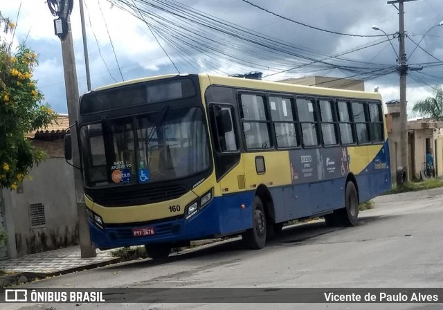 Trancid - Transporte Cidade de Divinópolis 160 na cidade de Divinópolis, Minas Gerais, Brasil, por Vicente de Paulo Alves. ID da foto: 7663850.