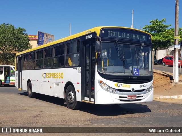 CT Expresso 8934 na cidade de Luziânia, Goiás, Brasil, por William Gabriel. ID da foto: 7662603.