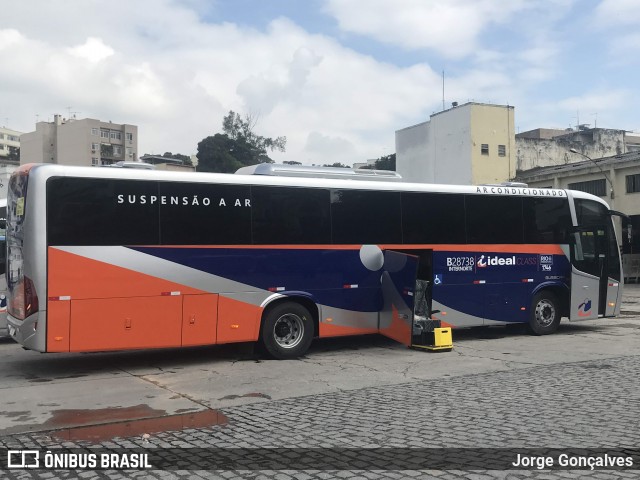 Viação Ideal B28738 na cidade de Rio de Janeiro, Rio de Janeiro, Brasil, por Jorge Gonçalves. ID da foto: 7659692.