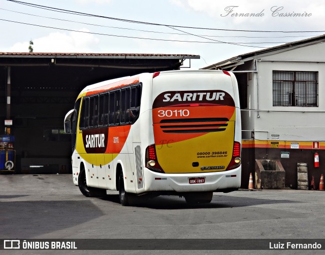 Saritur - Santa Rita Transporte Urbano e Rodoviário 30110 na cidade de Belo Horizonte, Minas Gerais, Brasil, por Fernando Cassimiro. ID da foto: 7659080.