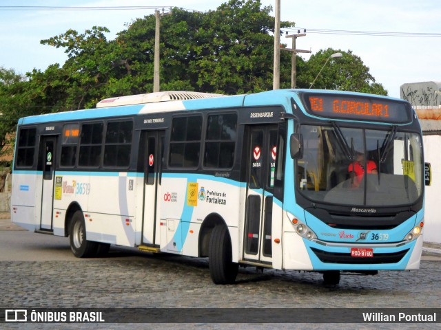 Viação Santa Cecília 36519 na cidade de Fortaleza, Ceará, Brasil, por Willian Pontual. Número da foto: #7660908.