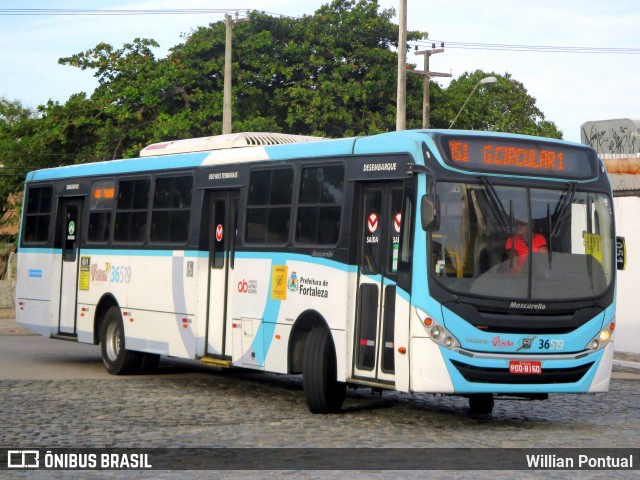 Viação Santa Cecília 36519 na cidade de Fortaleza, Ceará, Brasil, por Willian Pontual. ID da foto: 7660908.