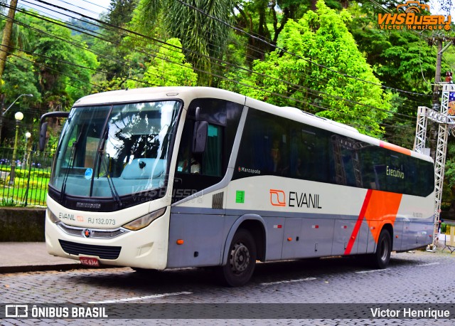 Evanil Transportes e Turismo RJ 132.073 na cidade de Petrópolis, Rio de Janeiro, Brasil, por Victor Henrique. ID da foto: 7662477.