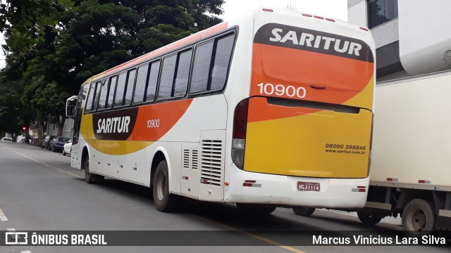 Saritur - Santa Rita Transporte Urbano e Rodoviário 10900 na cidade de Cláudio, Minas Gerais, Brasil, por Marcus Vinicius Lara Silva. ID da foto: 7664708.