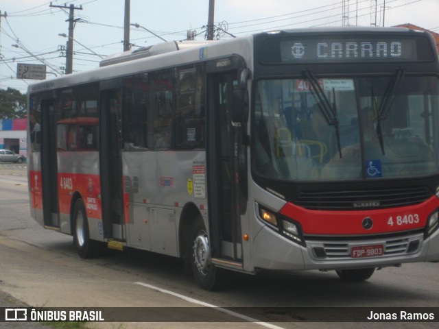 Express Transportes Urbanos Ltda 4 8403 na cidade de São Paulo, São Paulo, Brasil, por Jonas Ramos. ID da foto: 7661469.