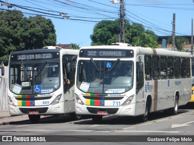 Viação Mirim 711 na cidade de Recife, Pernambuco, Brasil, por Gustavo Felipe Melo. ID da foto: 7663185.