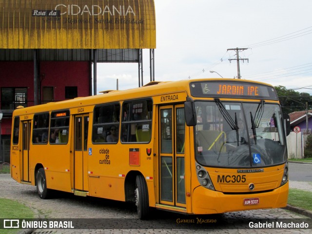 Auto Viação Mercês MC305 na cidade de Curitiba, Paraná, Brasil, por Gabriel Machado. ID da foto: 7662138.