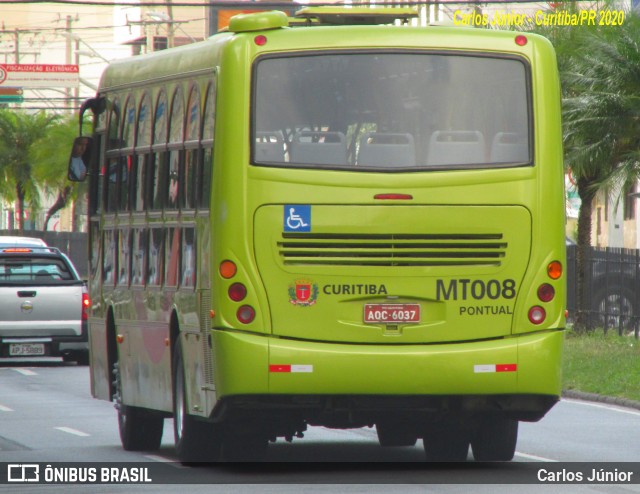 Auto Viação Mercês MT008 na cidade de Curitiba, Paraná, Brasil, por Carlos Júnior. ID da foto: 7663127.