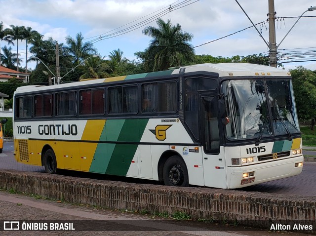 Empresa Gontijo de Transportes 11015 na cidade de Belo Horizonte, Minas Gerais, Brasil, por Ailton Alves. ID da foto: 7664459.