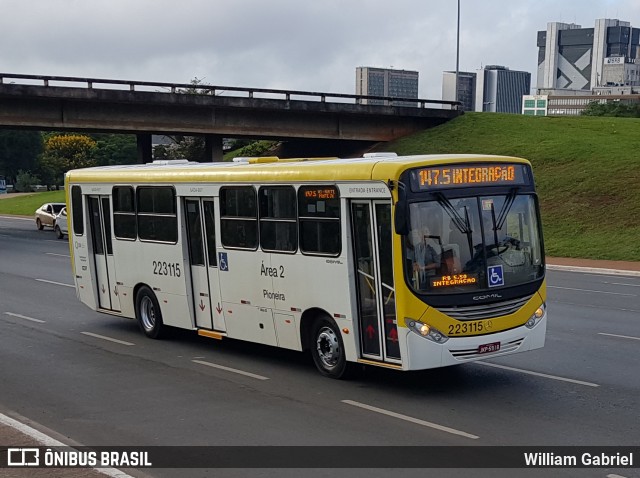 Viação Pioneira 223115 na cidade de Brasília, Distrito Federal, Brasil, por William Gabriel. Número da foto: #7663507.