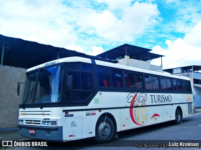 RR Turismo 1205 na cidade de Juiz de Fora, Minas Gerais, Brasil, por Luiz Krolman. Número da foto: #7660845.