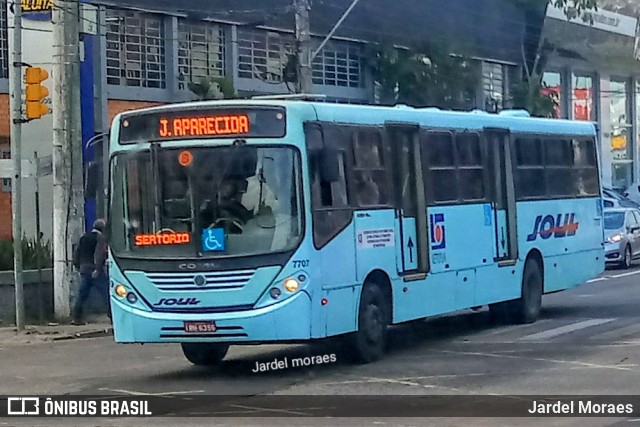 SOUL - Sociedade de Ônibus União Ltda. 7707 na cidade de Porto Alegre, Rio Grande do Sul, Brasil, por Jardel Moraes. Número da foto: #7658924.