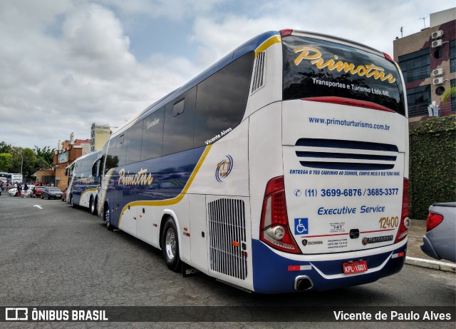 Primotur Transportes e Turismo 12400 na cidade de Aparecida, São Paulo, Brasil, por Vicente de Paulo Alves. Número da foto: #7664581.