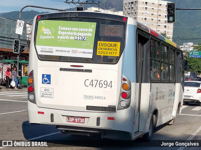 Viação Redentor C47694 na cidade de Rio de Janeiro, Rio de Janeiro, Brasil, por Jorge Gonçalves. ID da foto: 7580741.