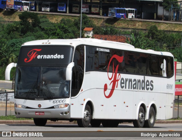 Fernandes Turismo 6000 na cidade de Conselheiro Lafaiete, Minas Gerais, Brasil, por Rodrigo  Aparecido. ID da foto: 7580398.