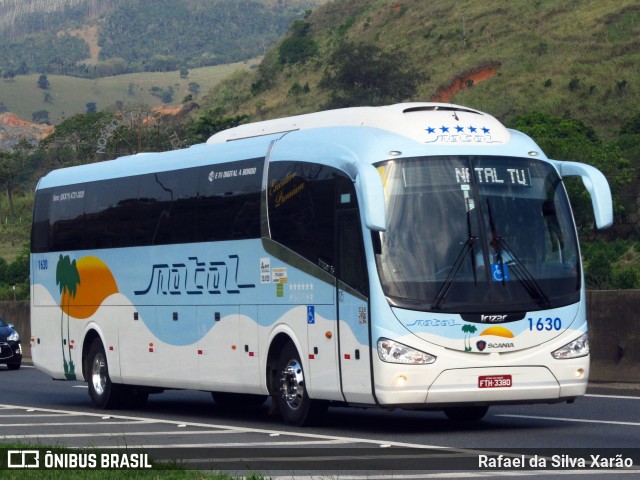 Transportadora Turística Natal 1630 na cidade de Aparecida, São Paulo, Brasil, por Rafael da Silva Xarão. ID da foto: 7581683.