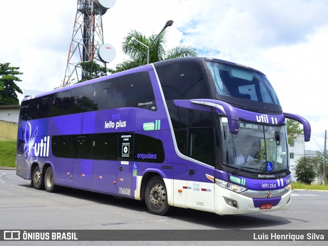 UTIL - União Transporte Interestadual de Luxo 11608 na cidade de Varginha, Minas Gerais, Brasil, por Luis Henrique Silva. ID da foto: 7582024.