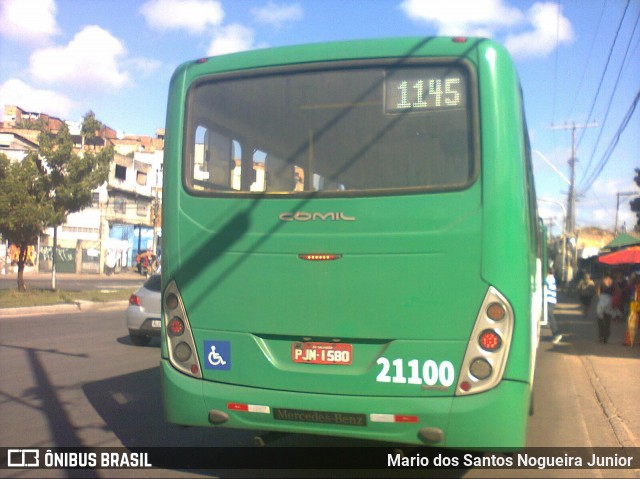 OT Trans - Ótima Salvador Transportes 21100 na cidade de Salvador, Bahia, Brasil, por Mario dos Santos Nogueira Junior. ID da foto: 7580817.