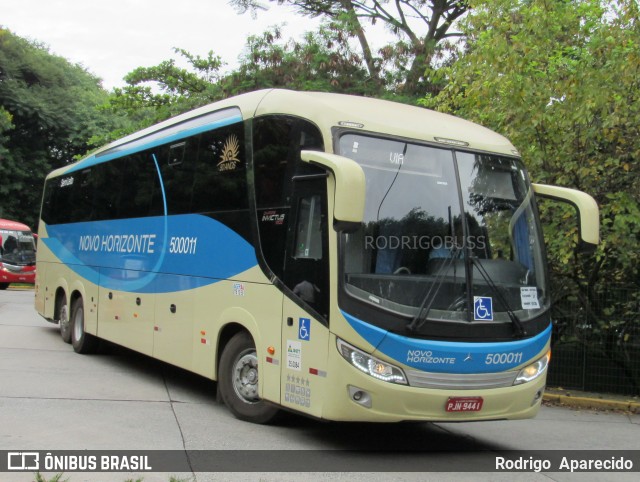 Viação Novo Horizonte 500011 na cidade de São Paulo, São Paulo, Brasil, por Rodrigo  Aparecido. Número da foto: #7580367.