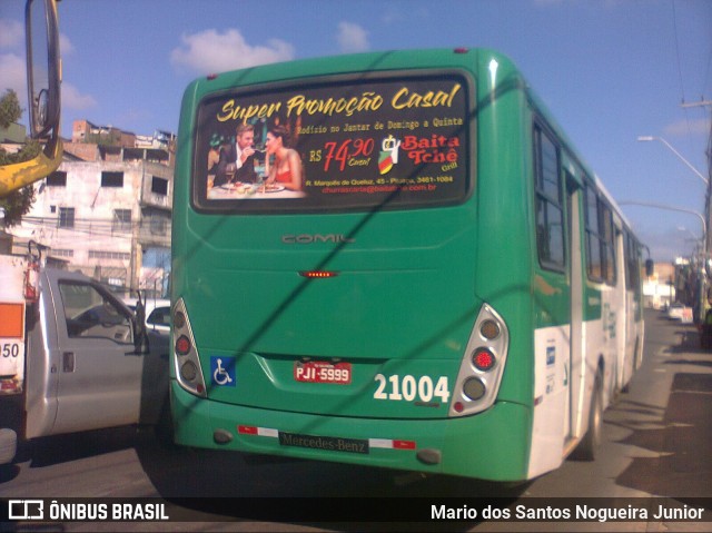 OT Trans - Ótima Salvador Transportes 21004 na cidade de Salvador, Bahia, Brasil, por Mario dos Santos Nogueira Junior. ID da foto: 7580807.