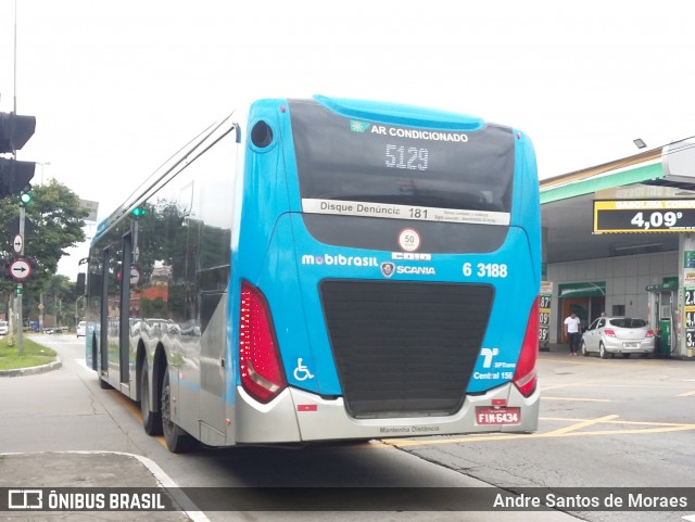 Viação Paratodos > São Jorge > Metropolitana São Paulo > Mobibrasil 6 3188 na cidade de São Paulo, São Paulo, Brasil, por Andre Santos de Moraes. Número da foto: #7581399.