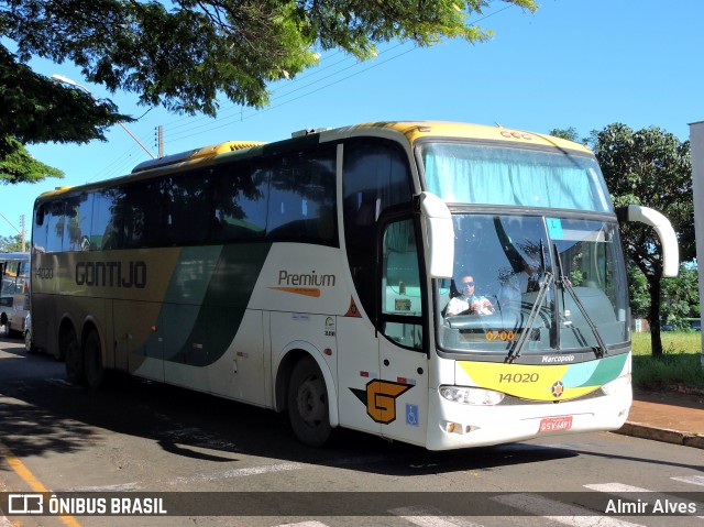 Empresa Gontijo de Transportes 14020 na cidade de Londrina, Paraná, Brasil, por Almir Alves. ID da foto: 7580960.