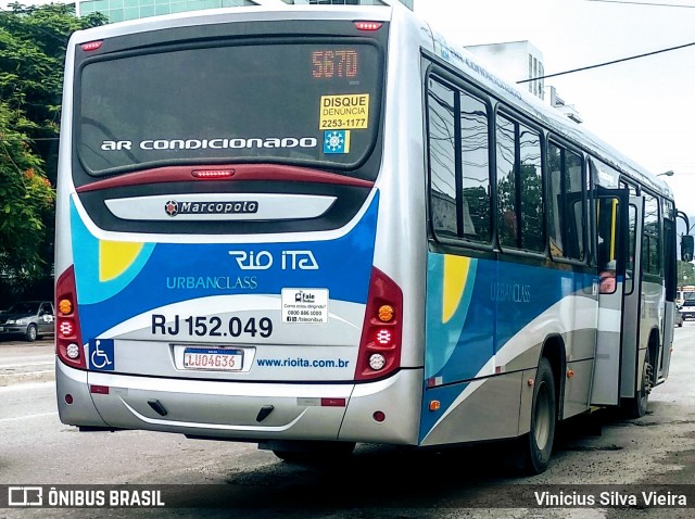 Rio Ita RJ 152.049 na cidade de Itaboraí, Rio de Janeiro, Brasil, por Vinicius Silva Vieira. Número da foto: #7582091.