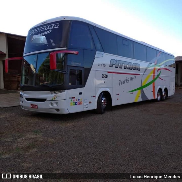 Transpittner Turismo 3500 na cidade de Guarapuava, Paraná, Brasil, por Lucas Henrique Mendes. Número da foto: #7580000.